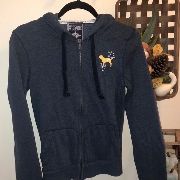 PINK Victoria's Secret Sweaters - Victoria’s Secret Love Pink Zip Up